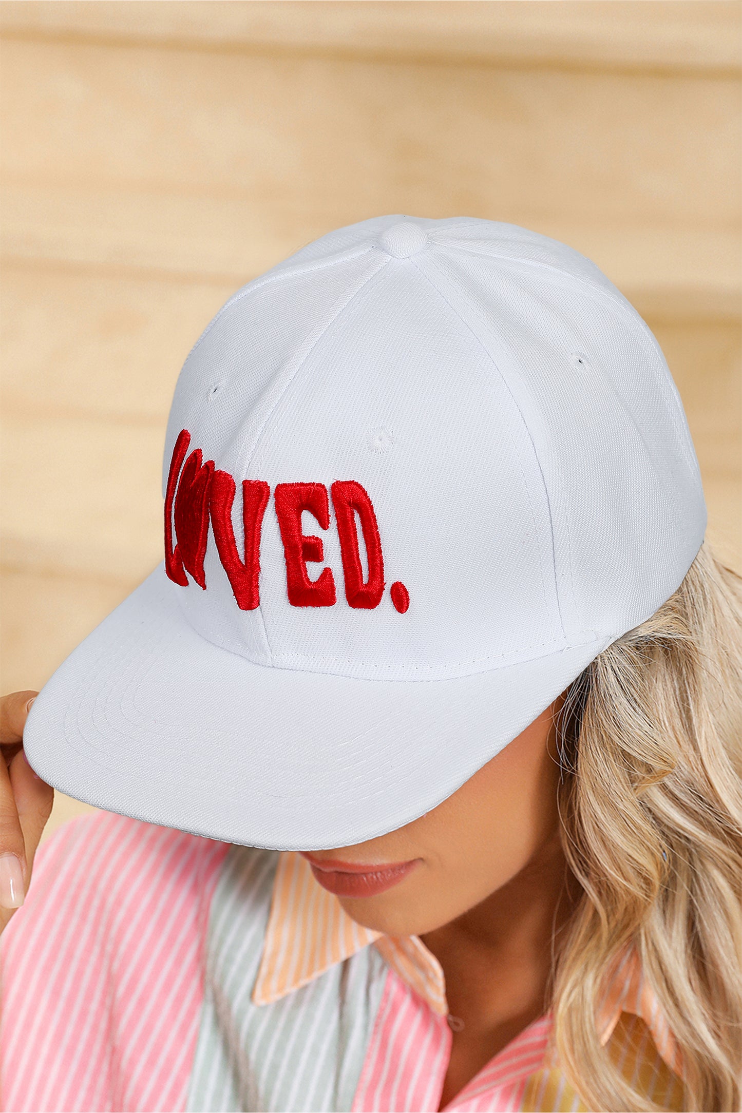 Elegant White Custom Baseball Cap