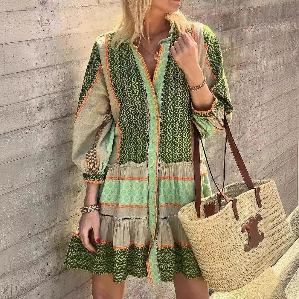 Robe Trapèze Décontractée Style Quotidien Femme - Oléna-Fashion