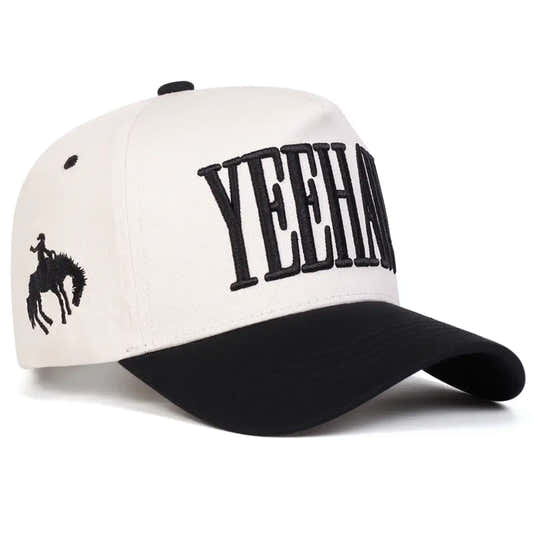 Casquette unisexe YEEHAW brodée Noir Olena-Fashion