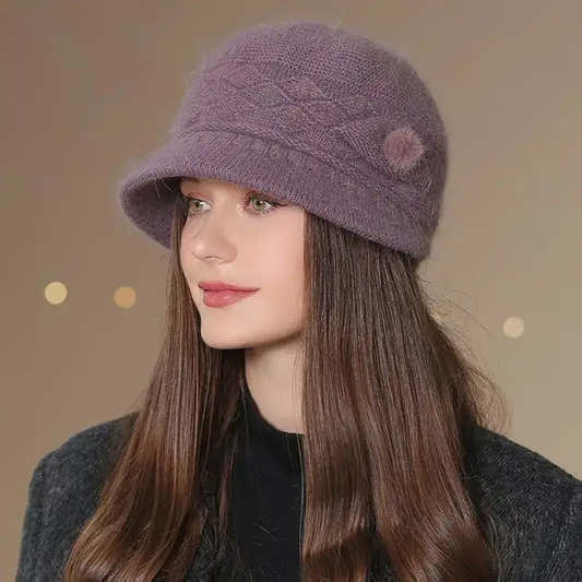 Bob d'hiver tricoté et doublé pour femme – vue 2