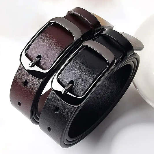 Ceinture en cuir réglable pour femme, style décontracté – vue 2