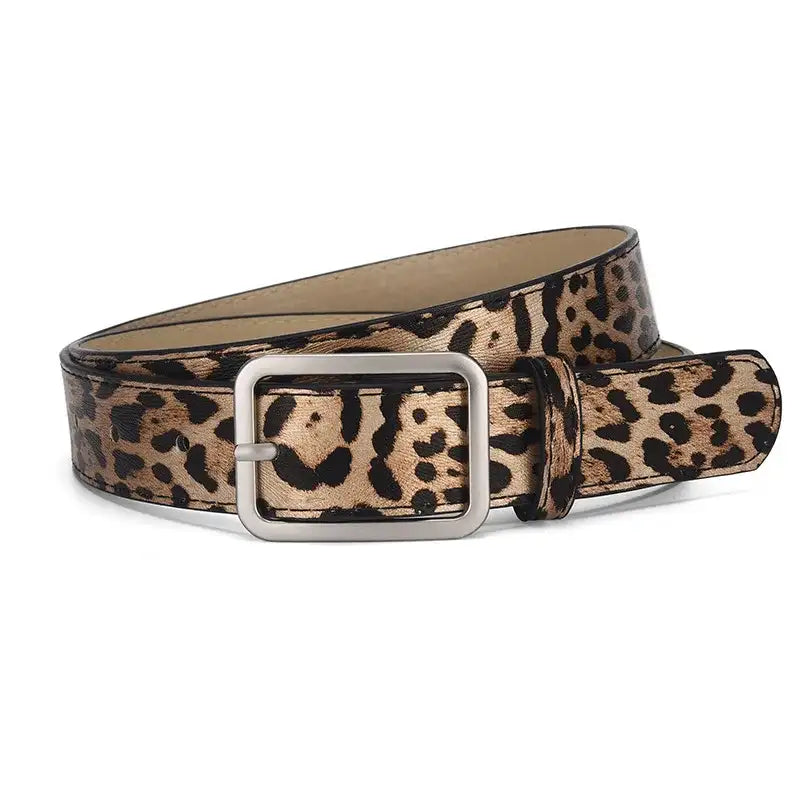 Ceinture en faux cuir unisexe à boucle carrée – vue 8