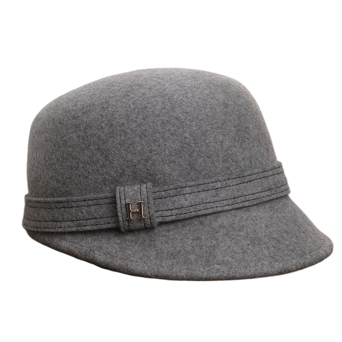 Chapeau cloche en feutre de laine pour femme, bord court – vue 10