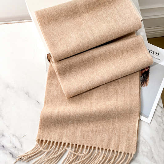 Écharpe unie mixte chaude pour femme et homme – vue 2