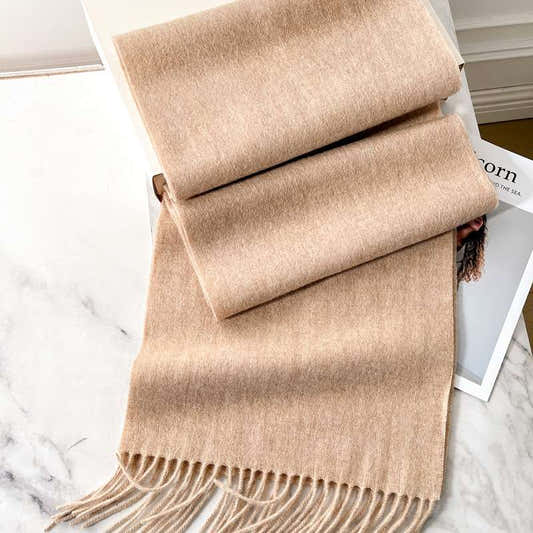 Écharpe unie mixte chaude pour femme et homme – vue 2