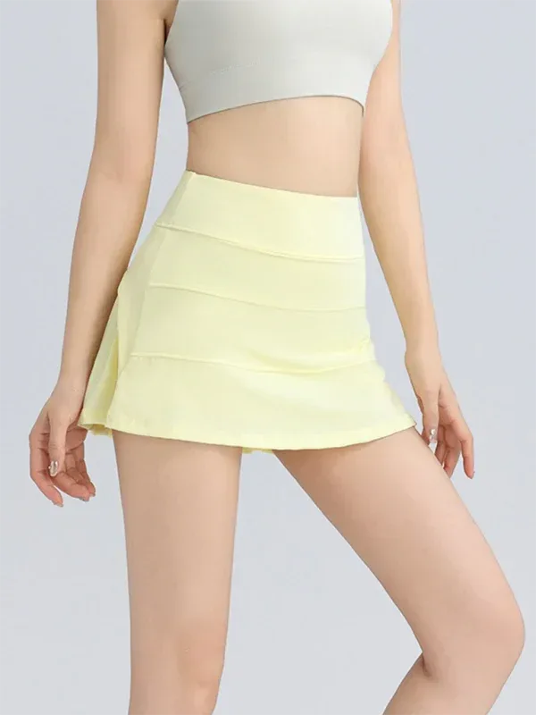 Jupe de sport anti-exposition taille haute – Confort et performance - Oléna-Fashion