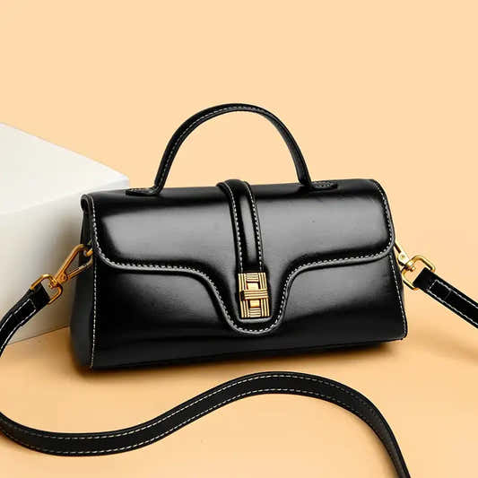 Sac à main en cuir à poignée supérieure pour femme – vue 1