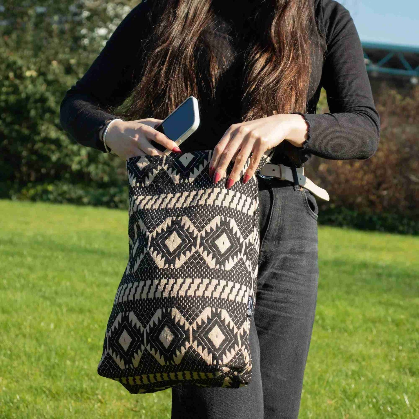 Sac Cabas Jacquard Desert Loom – Tote Bag Femme Chic Oléna-Fashion