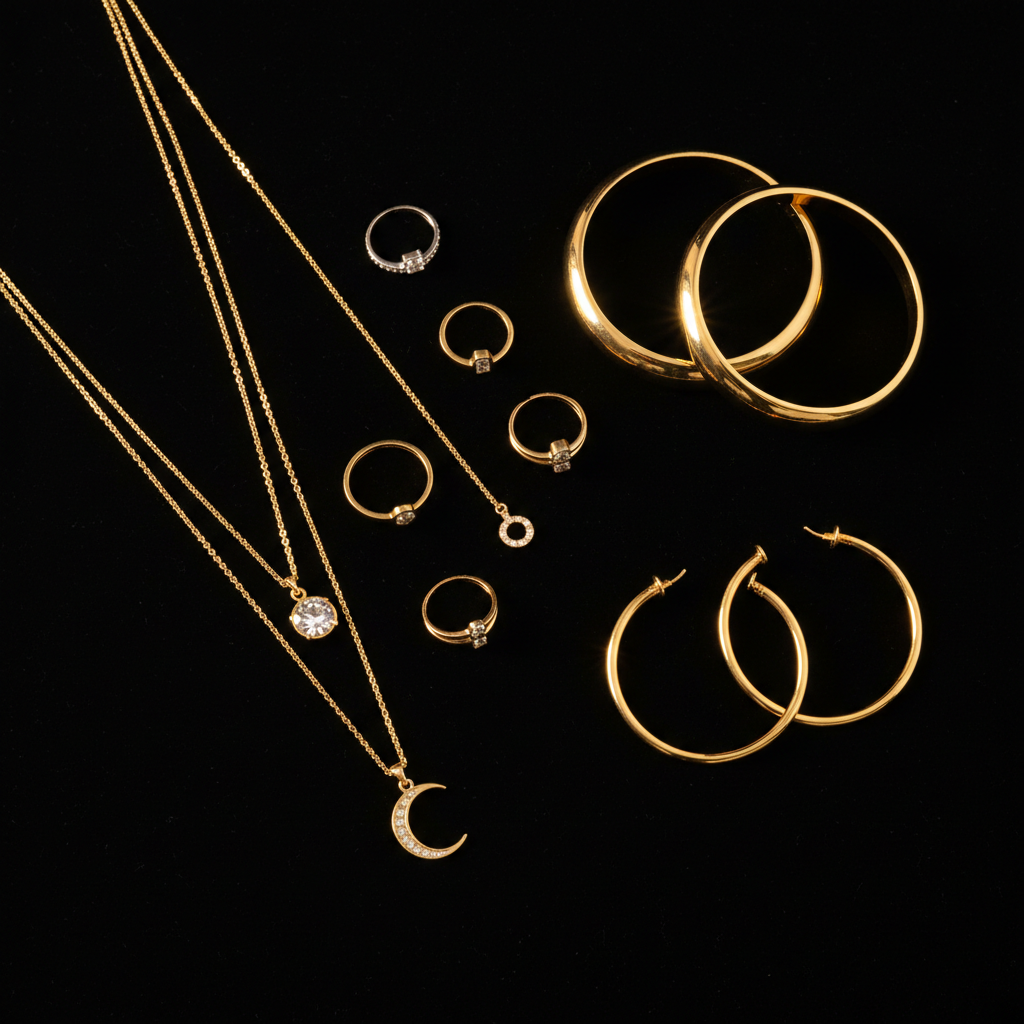 Bijoux Tendance – Fond Sombre Luxe
