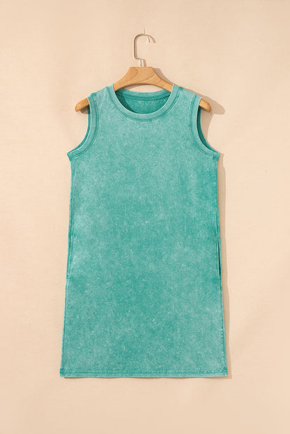 Robe mini verte Élégante avec poches