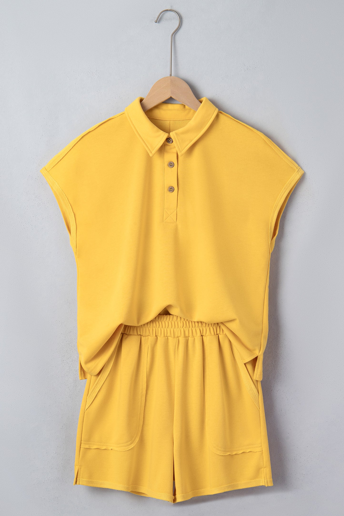 Ensemble Deux Pièces Femme Polo & Short – Banana Cream