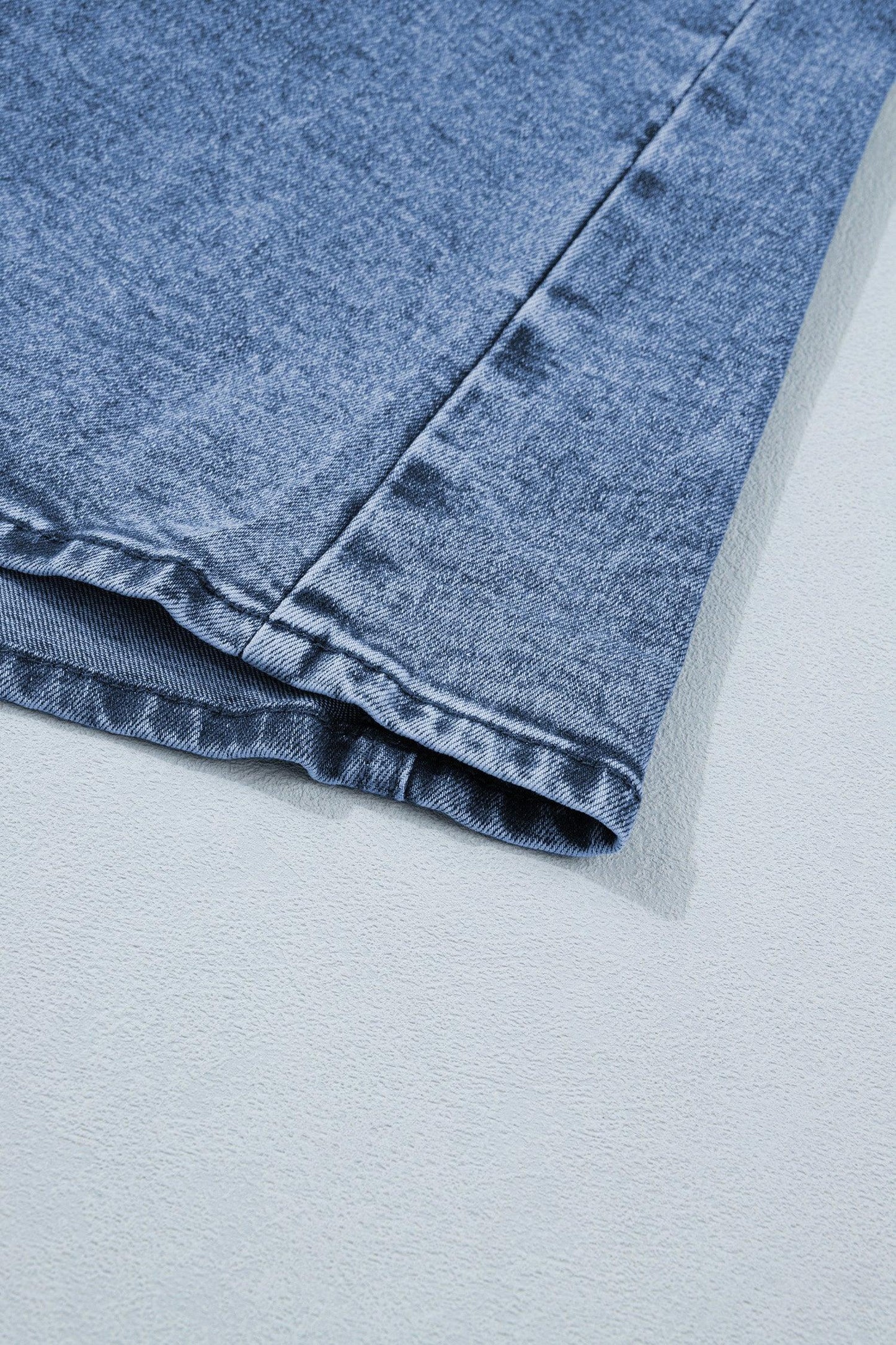 Gilet Sans Manches Denim Bleu Boutons Fente Avant Style Western Femme - Oléna-Fashion