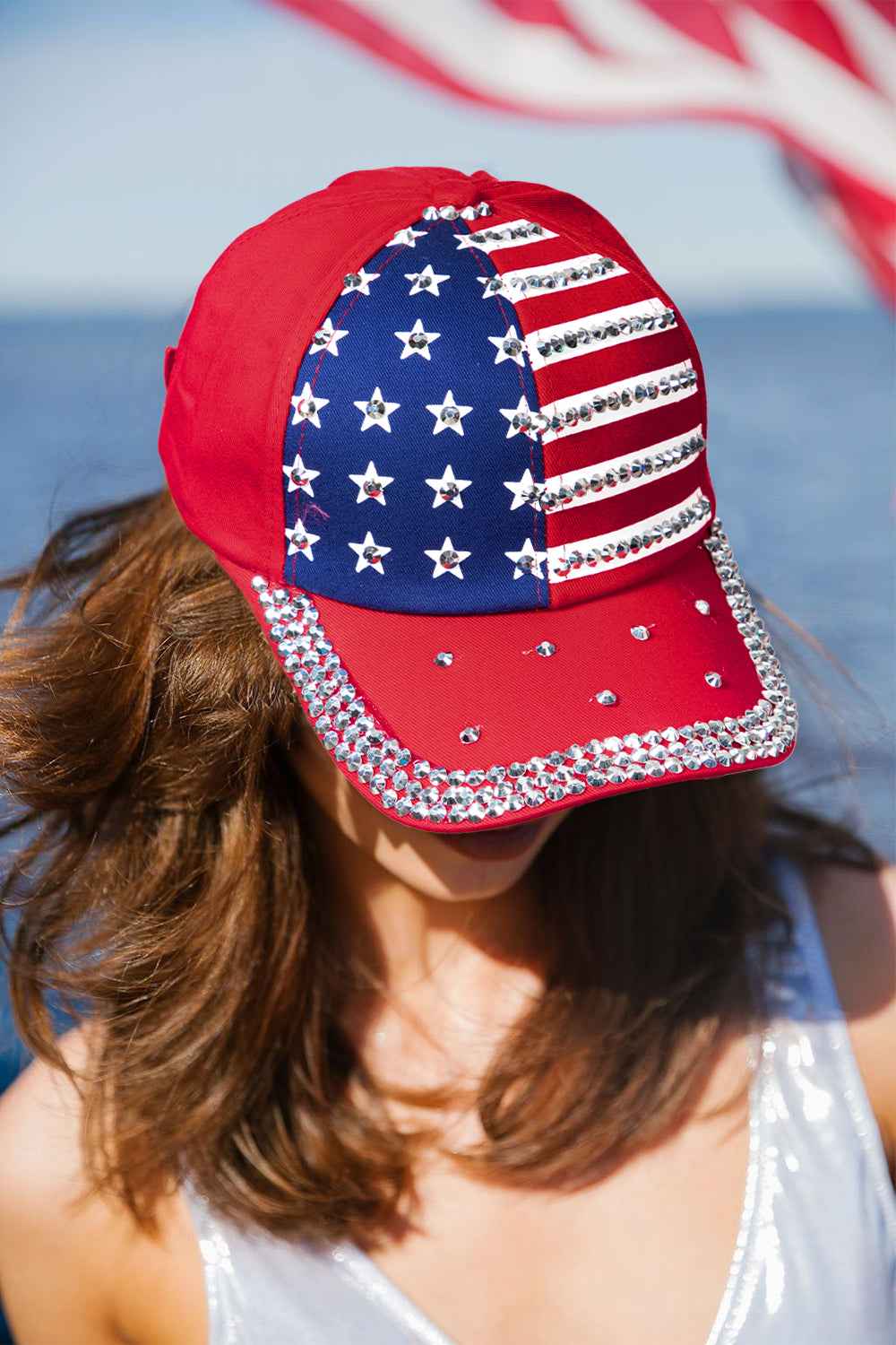 Casquette Baseball Drapeau Américain Élégante