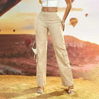 1 Pantalon Femme Cargo Décontracté – Confort et Tendance au Quotidien