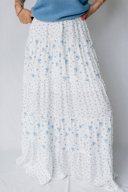 Jupe Maxi Bohème Incontournable à Imprimé Floral