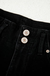 Jean Large Taille Haute Double Bouton – 4 Coloris