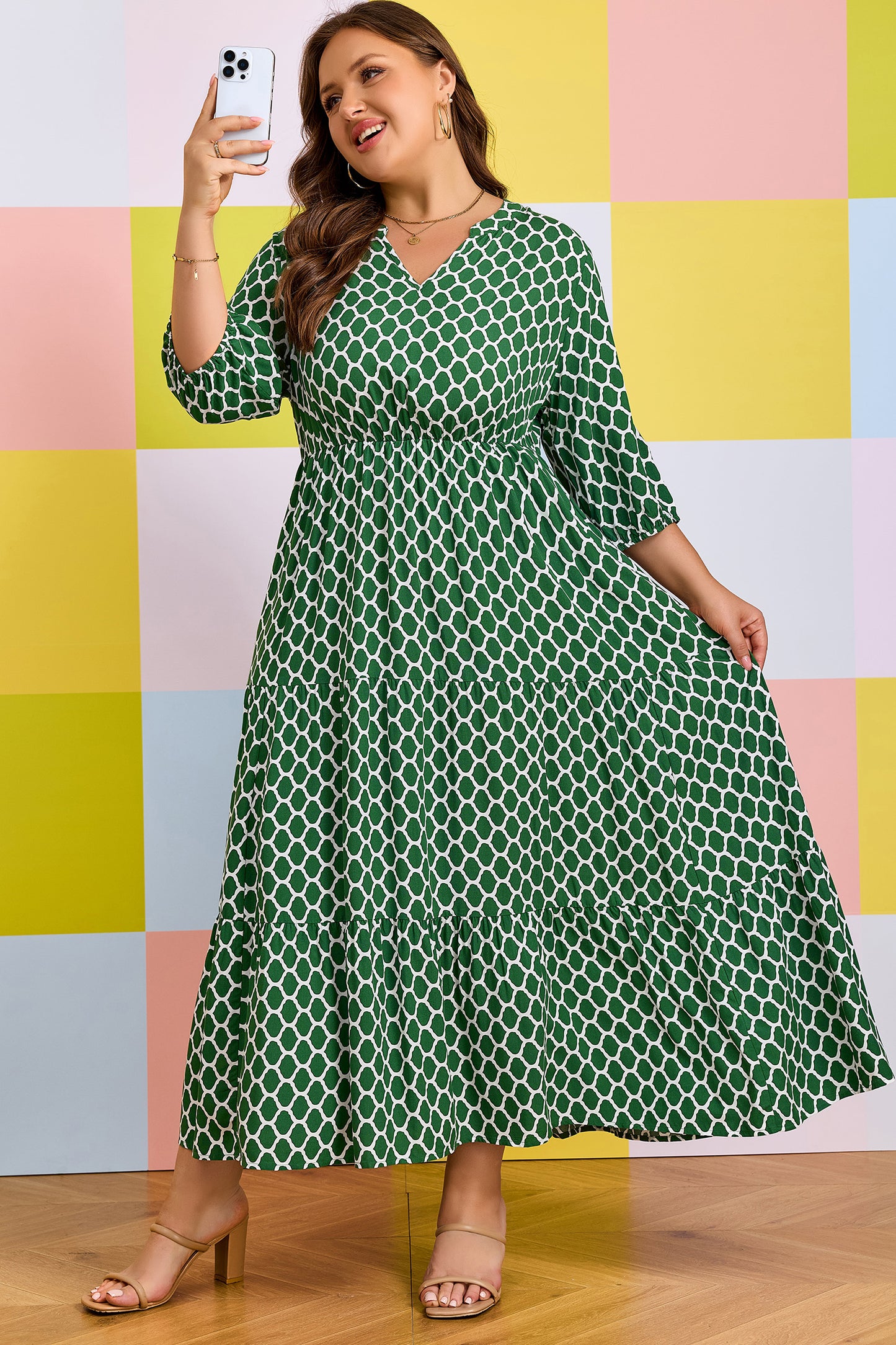 Robe Maxi Plus Size Élégante pour l'Été