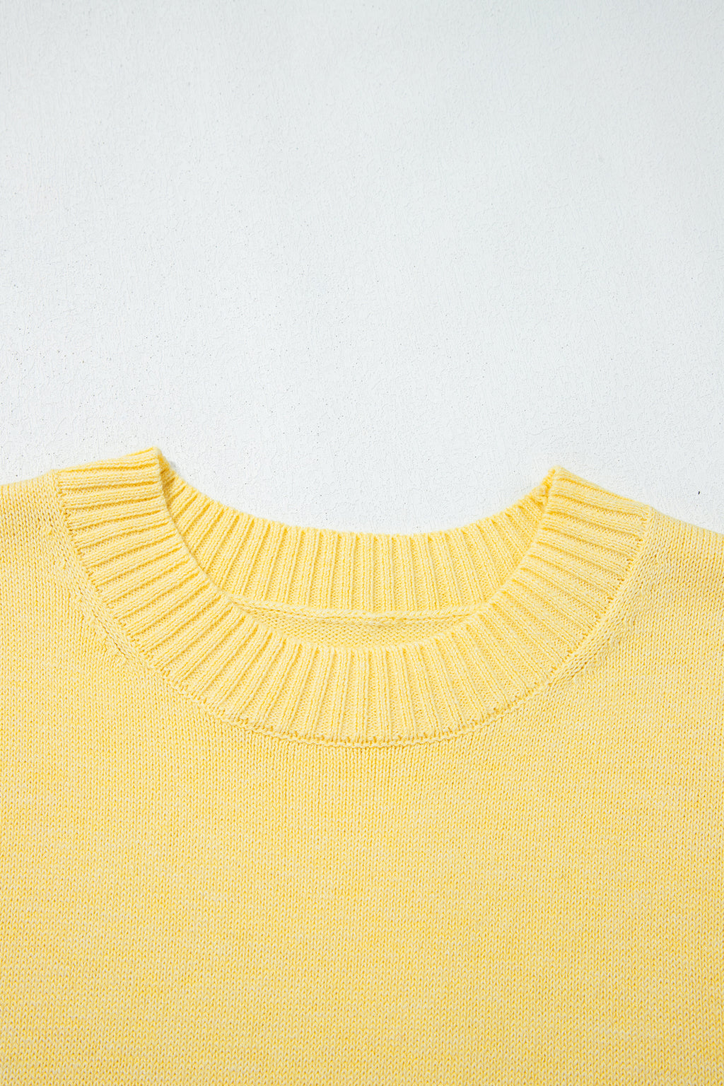 Haut Sans Manches Maille Jaune Femme – Élégant