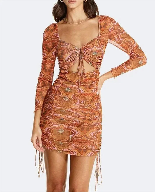 Élégance Sublime : 5 Détails Irrésistibles de la Robe Sexy à Manches Longues - Oléna-Fashion