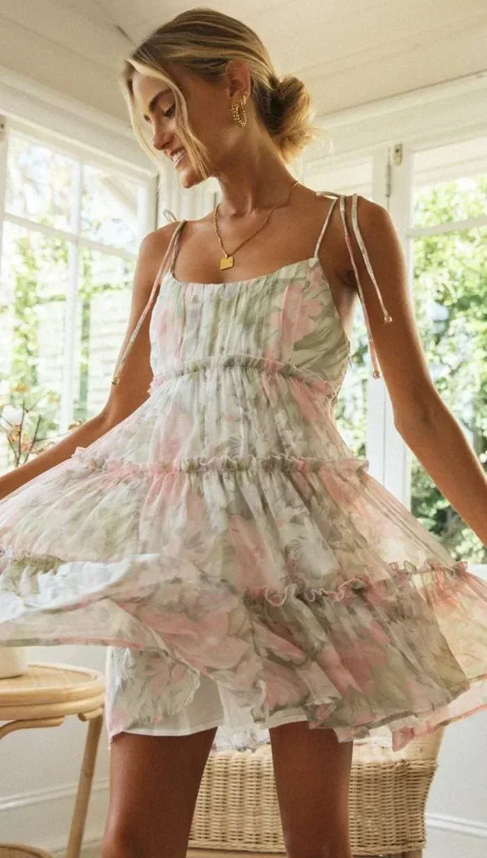 1 Robe Cami, Robe d'été en mousseline incontournable et parfaite pour sublimer votre style - Oléna-Fashion