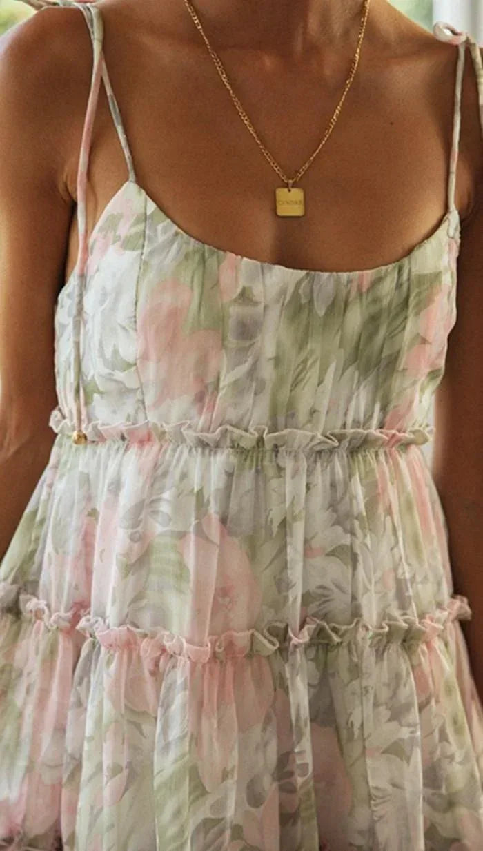 1 Robe Cami, Robe d'été en mousseline incontournable et parfaite pour sublimer votre style - Oléna-Fashion