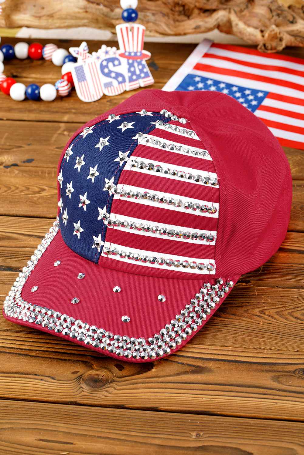 Casquette Baseball Drapeau Américain Élégante