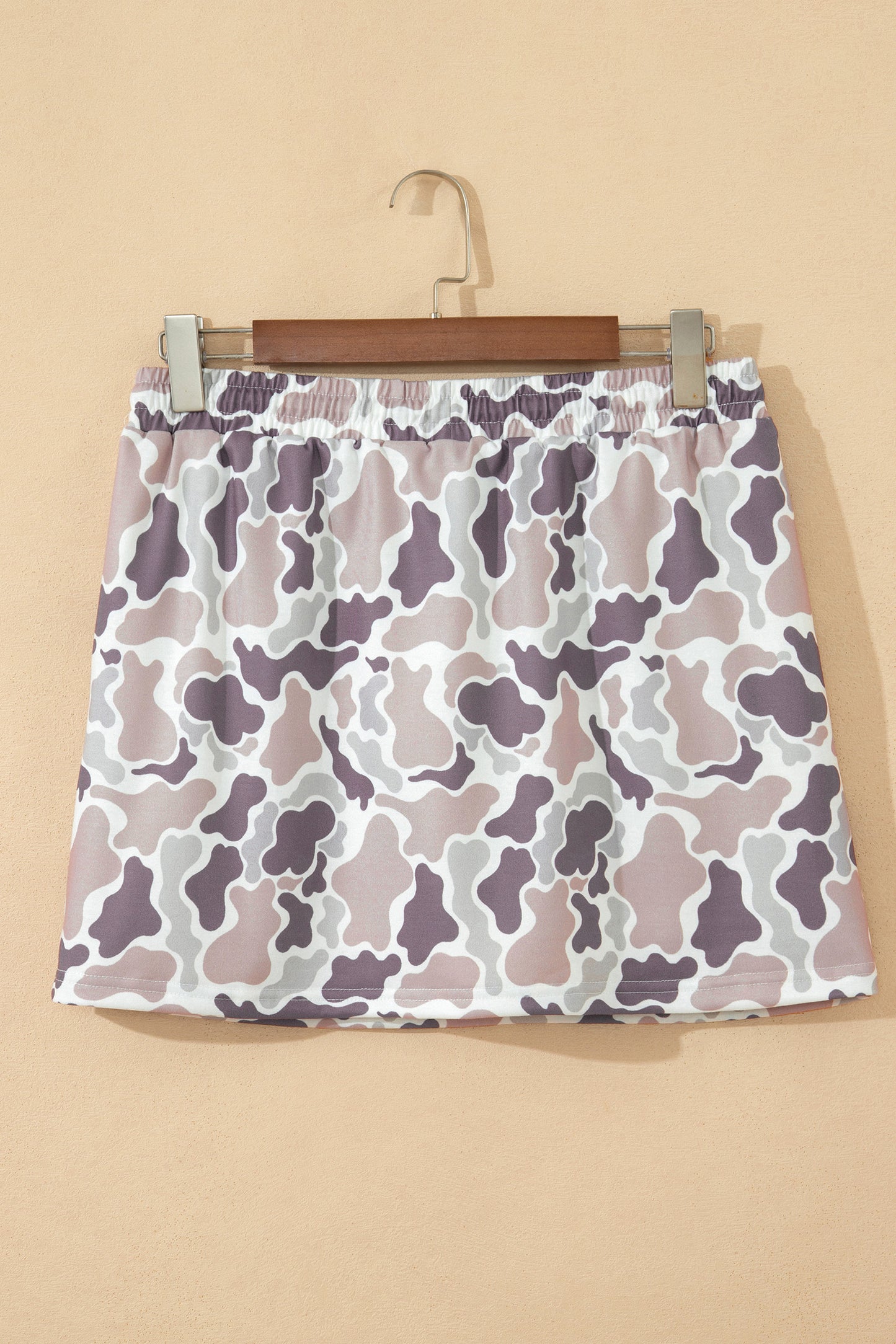 Jupe femme tendance Incontournable avec taille élastique et imprimé camouflage