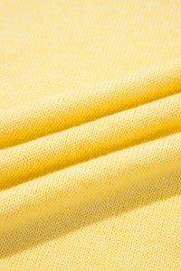 Haut Sans Manches Maille Jaune Femme – Élégant