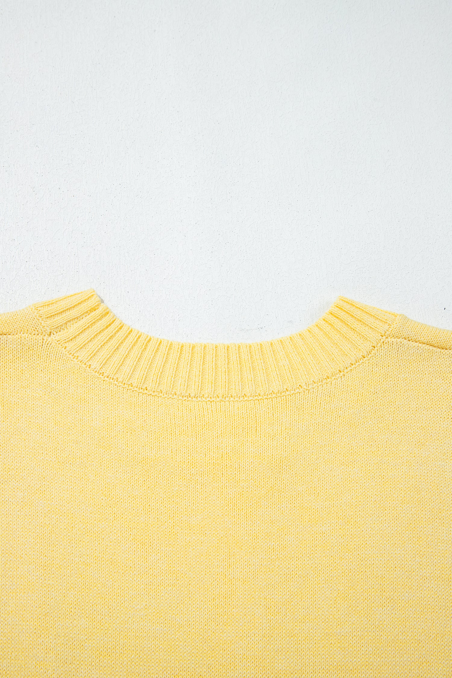 Haut Sans Manches Maille Jaune Femme – Élégant