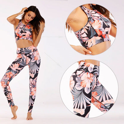 Ensemble de Sport Floral Incontournable pour Femme