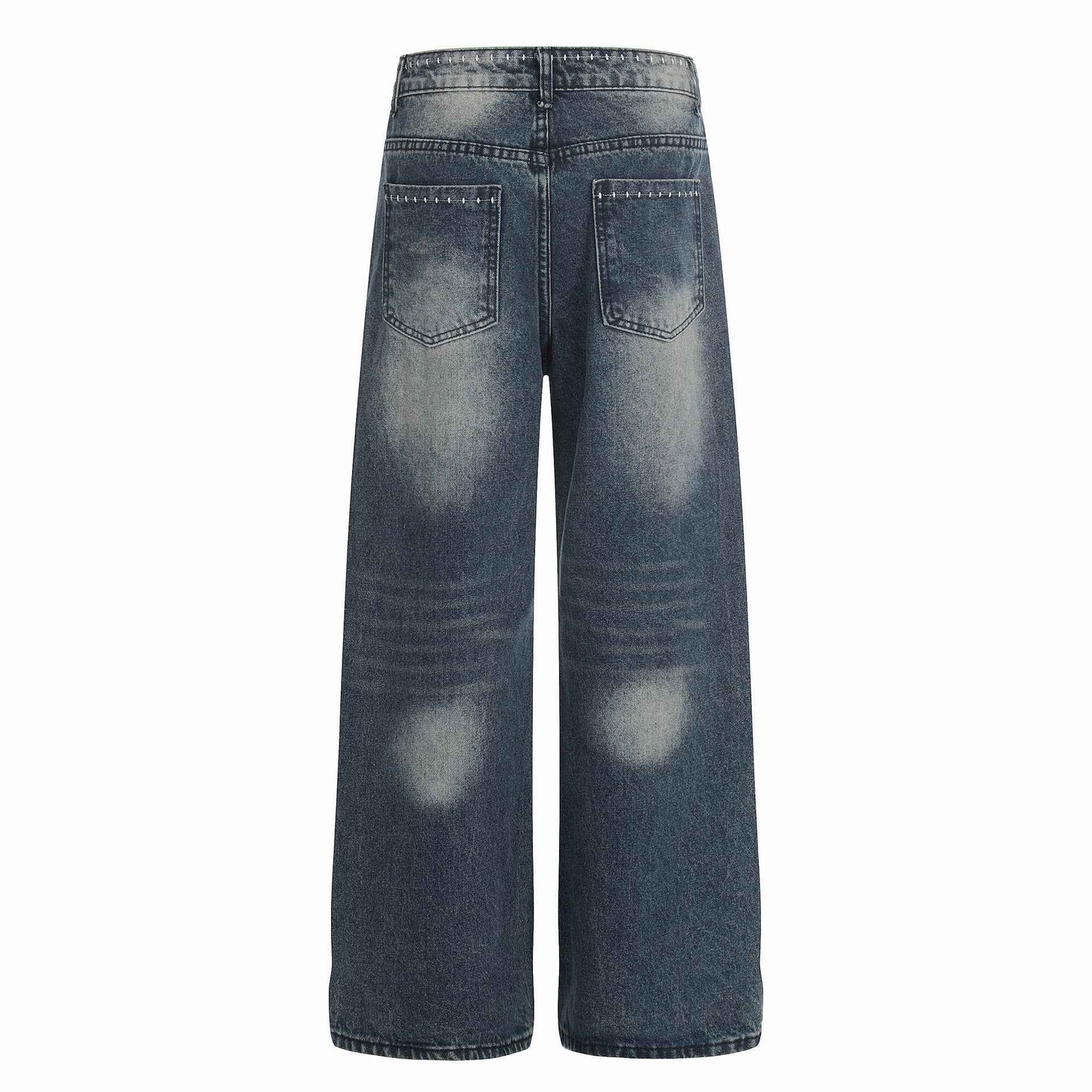 Jean Femme Broderie Rétro Taille Mi-Haute – Élégant