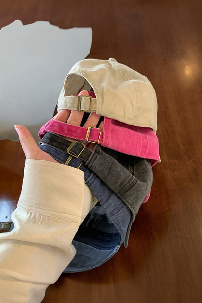 Elegant Pink Red Patchwork Baseball Cap