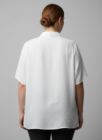 Haut blanc manches courtes, dos uni