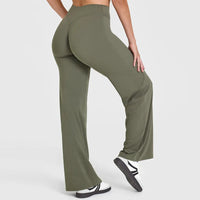 NCLAGEN Pantalon de yoga SoftMotion à jambe droite pour femme, leggings de sport taille haute, sensation seconde peau, pour la gym, le Pilates et la course à pied