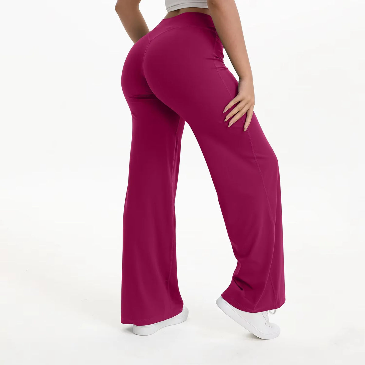 NCLAGEN Pantalon de yoga SoftMotion à jambe droite pour femme, leggings de sport taille haute, sensation seconde peau, pour la gym, le Pilates et la course à pied