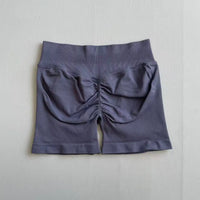Shorts de yoga pour femmes, sans couture, taille haute, séchage rapide, haute élasticité, effet push-up, color block, pour la gym, le fitness et la course à pied