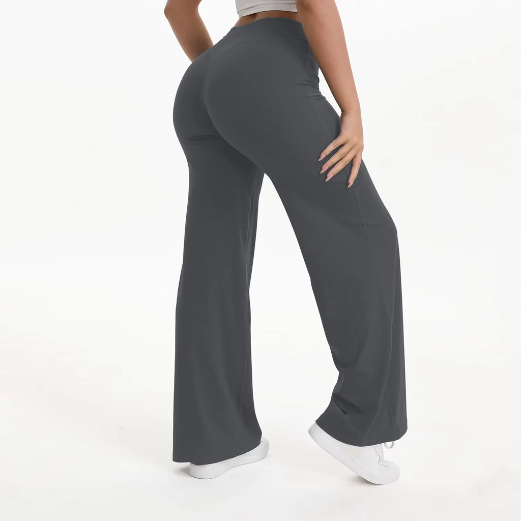 NCLAGEN Pantalon de yoga SoftMotion à jambe droite pour femme, leggings de sport taille haute, sensation seconde peau, pour la gym, le Pilates et la course à pied
