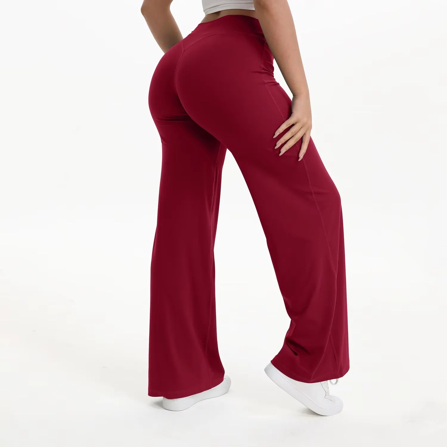 NCLAGEN Pantalon de yoga SoftMotion à jambe droite pour femme, leggings de sport taille haute, sensation seconde peau, pour la gym, le Pilates et la course à pied