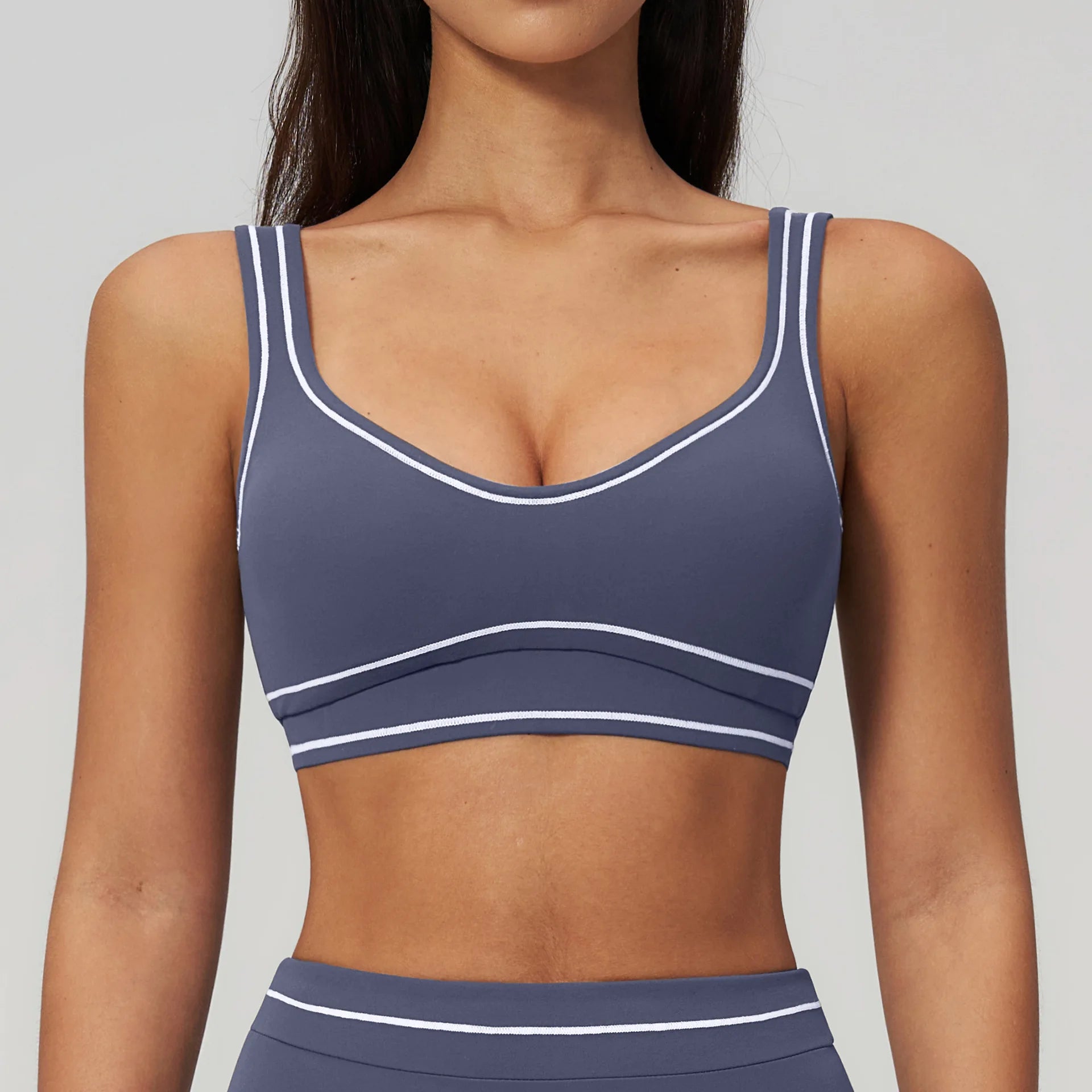 Soutien-gorge de sport sexy pour femme, brassière de yoga élastique antichoc, haut de course, entraînement de gym, sous-vêtement de sport push-up, dos nu, respirant, crop top