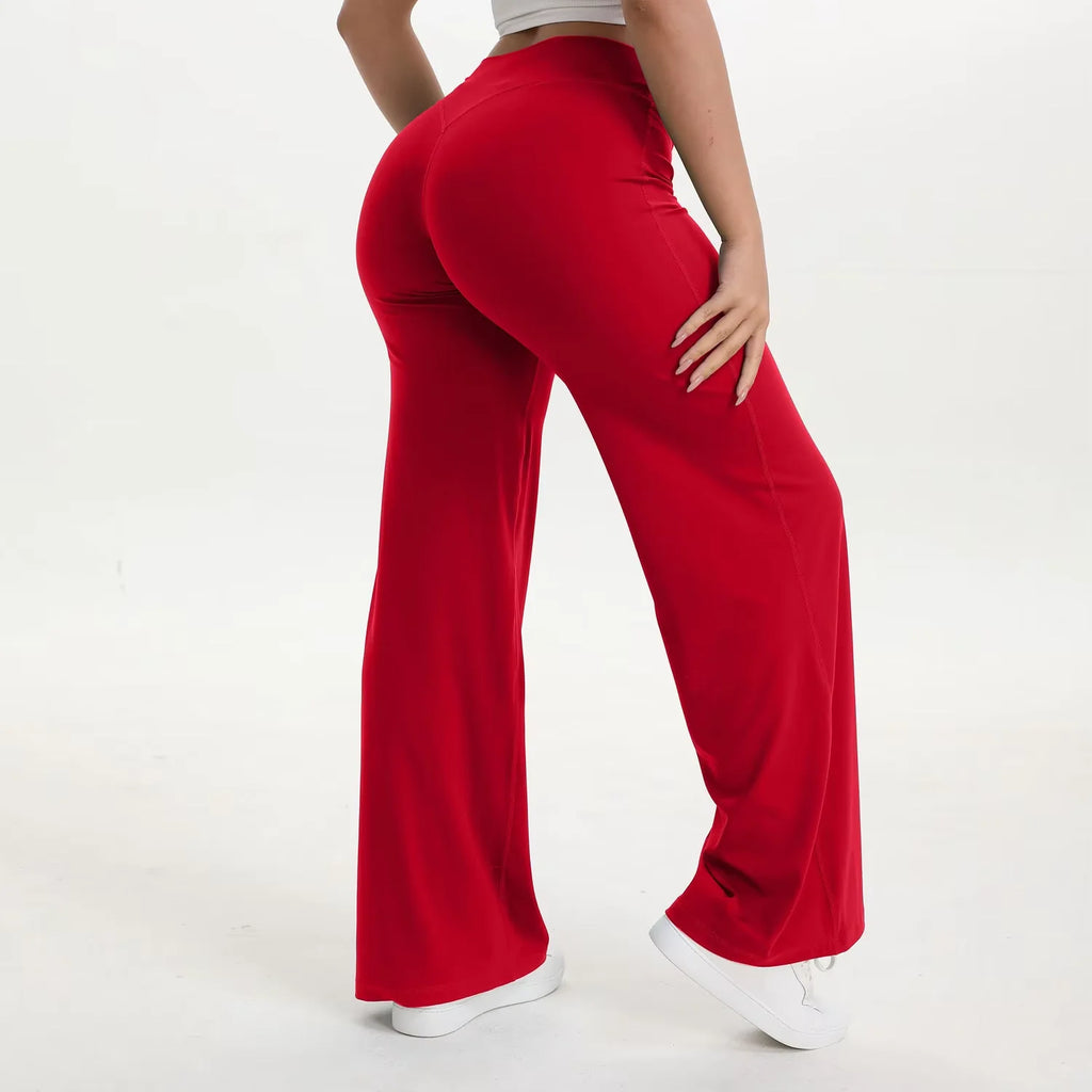 NCLAGEN Pantalon de yoga SoftMotion à jambe droite pour femme, leggings de sport taille haute, sensation seconde peau, pour la gym, le Pilates et la course à pied