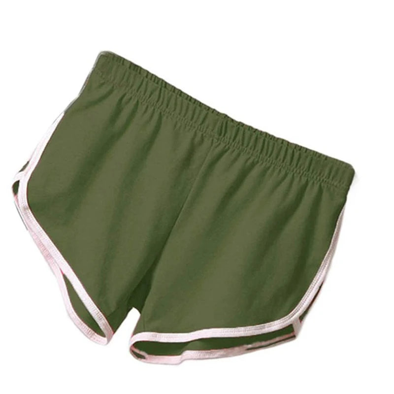 Short Sport Femme Taille Élastique Liseré Contrastant – 6 Coloris