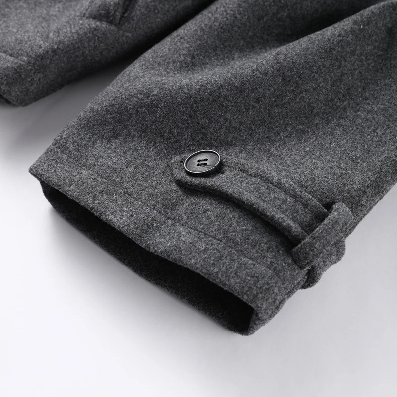 Manteau en laine femme, coupe ample, fermeture zippée et poches