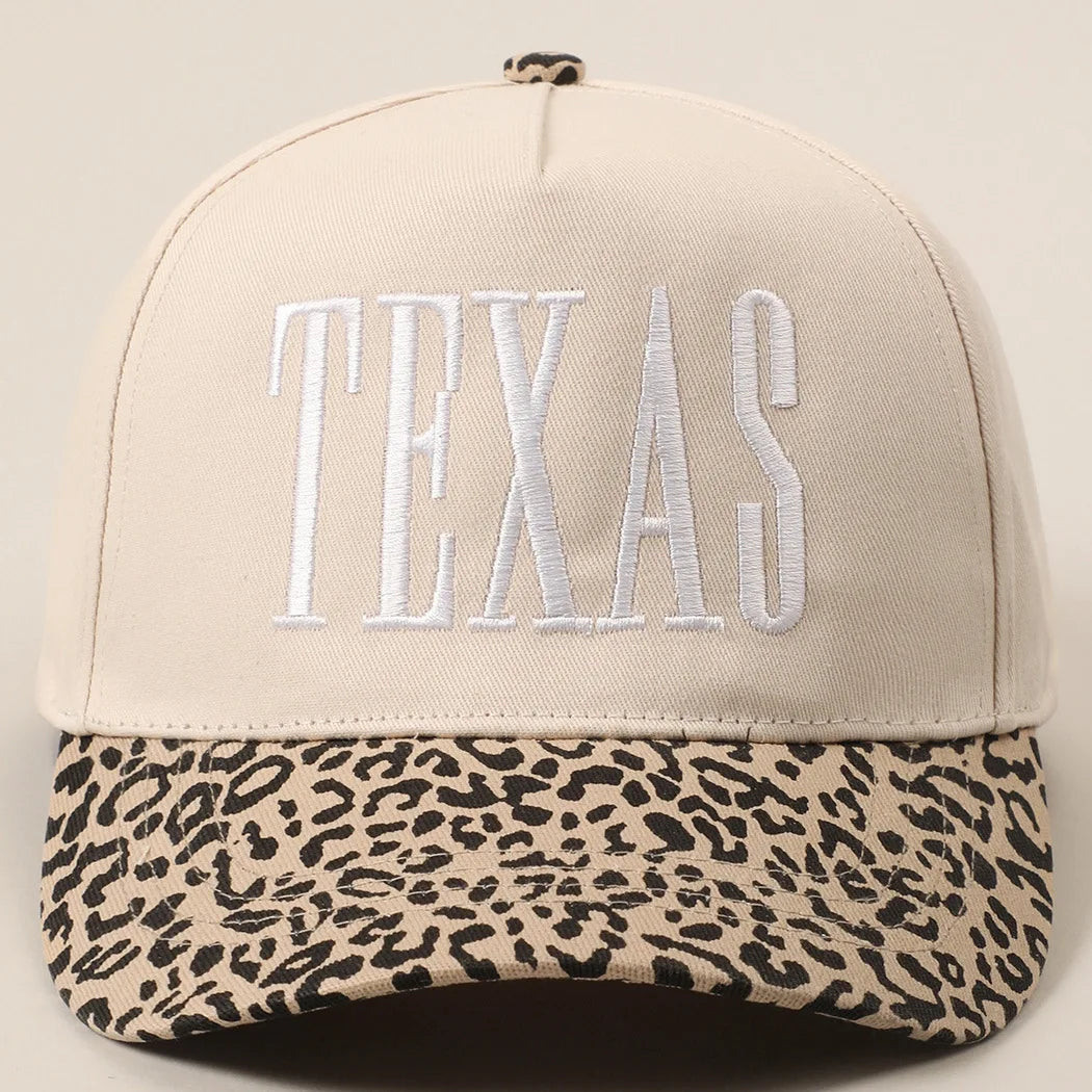 Casquette Baseball Femme Incontournable TEXAS Léopard