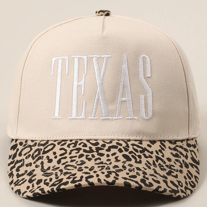 Casquette Baseball Femme Incontournable TEXAS Léopard