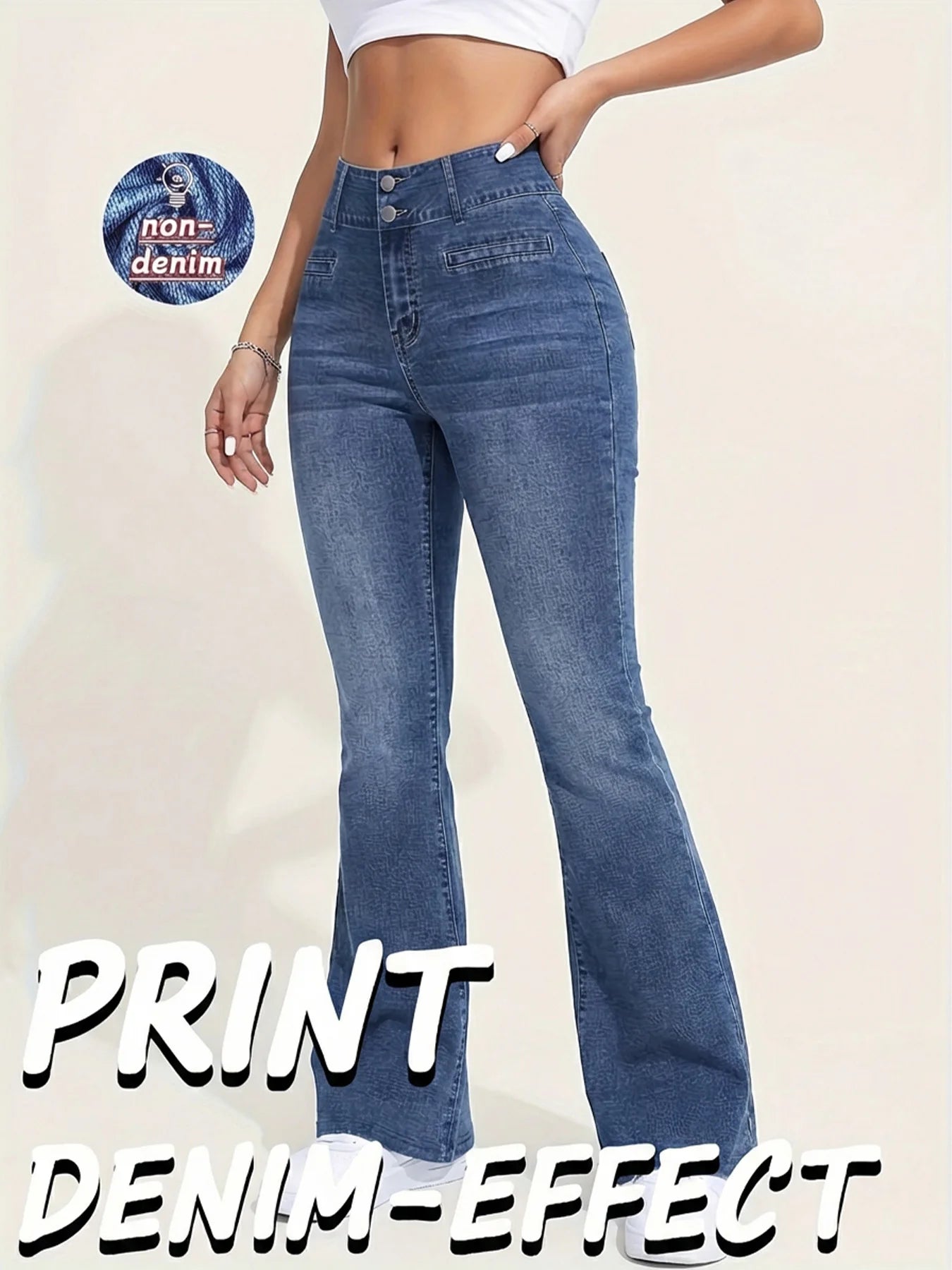 Leggings imprimés non en jean à haute élasticité pour femmes, taille haute, coupe slim, pour la gym, l'entraînement, la mode, décontractés