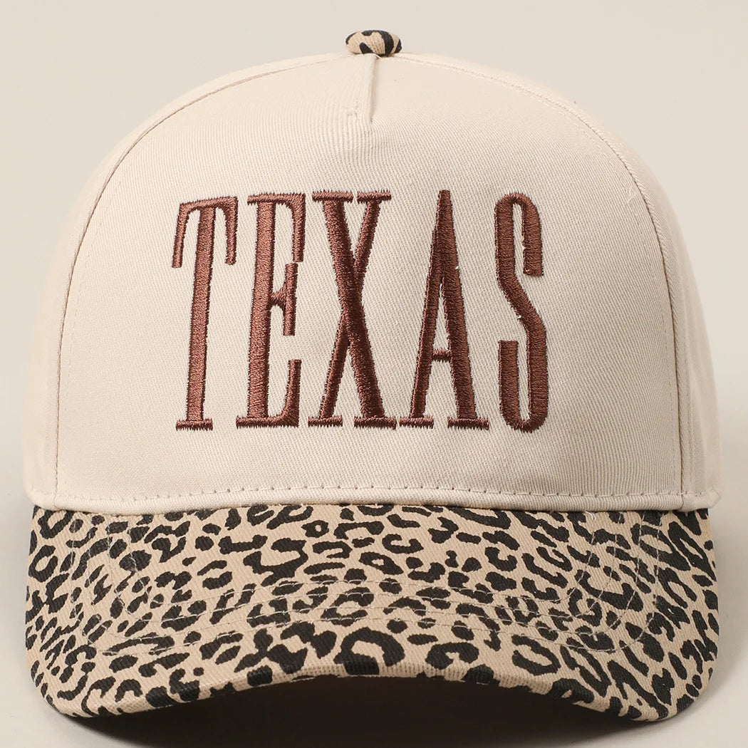 Casquette Baseball Femme Incontournable TEXAS Léopard