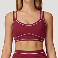 Soutien-gorge de sport sexy pour femme, brassière de yoga élastique antichoc, haut de course, entraînement de gym, sous-vêtement de sport push-up, dos nu, respirant, crop top