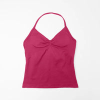 NCLAGEN Impact Longline Strappy Top Sports Yoga Vest Women's Fitness Tank Top Gym Beautiful Open Back Bra Running Workout Halter