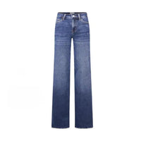 Jean taille haute à jambe large pour femme, en denim extensible, effet push-up et coupe sculptante, pour usage quotidien décontracté, tailles XS-2XL, livraison directe