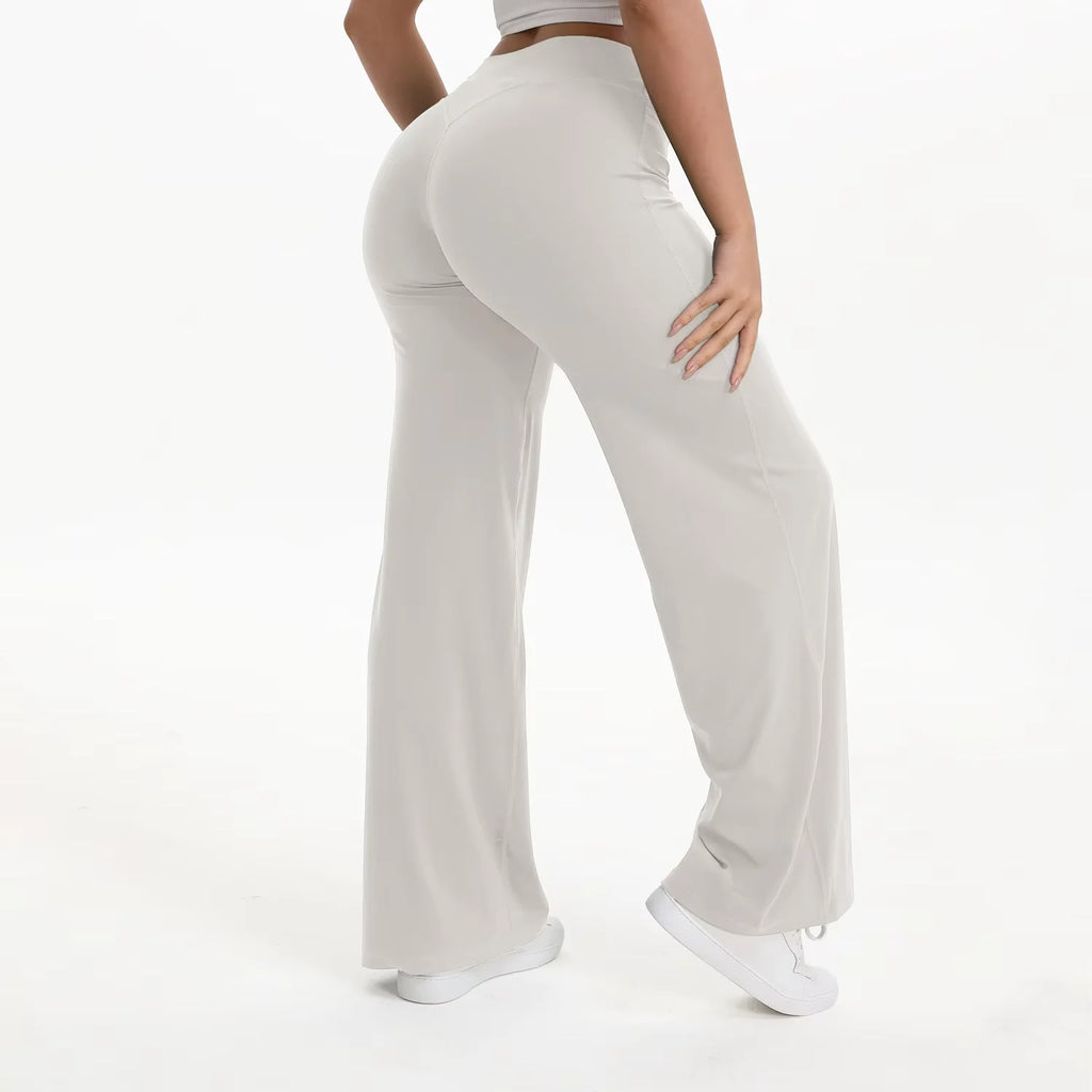 NCLAGEN Pantalon de yoga SoftMotion à jambe droite pour femme, leggings de sport taille haute, sensation seconde peau, pour la gym, le Pilates et la course à pied
